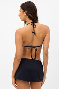 Classic Black Swim Skirt | UPF 50+ | Swim Skirt with Bikini Bottom