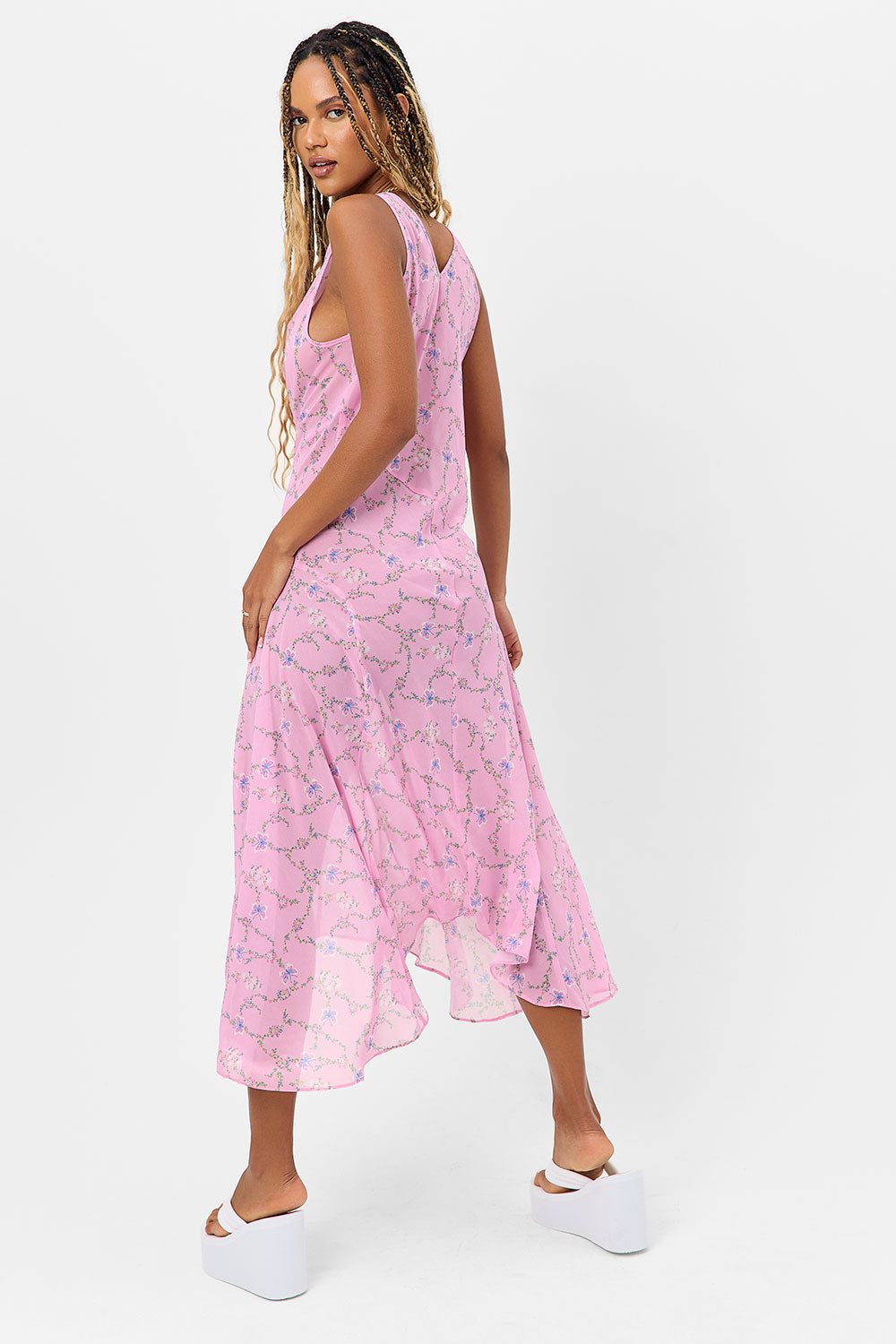 Molly Floral Chiffon Dress - Fairytale Molly Floral Chiffon Dress - Fairytale