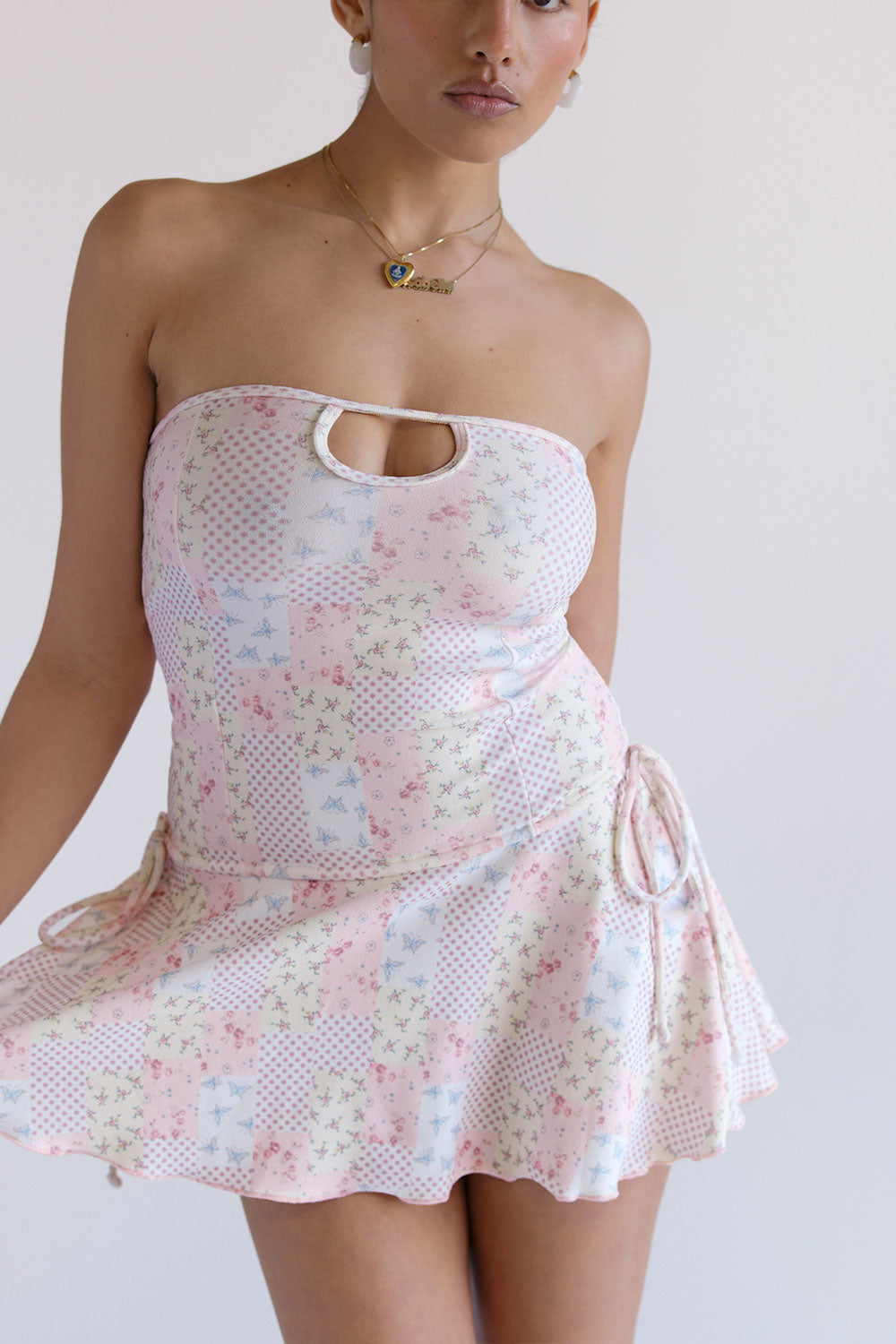 x SYDNEY SWEENEY Monroe Terry Mini Dress - Verona