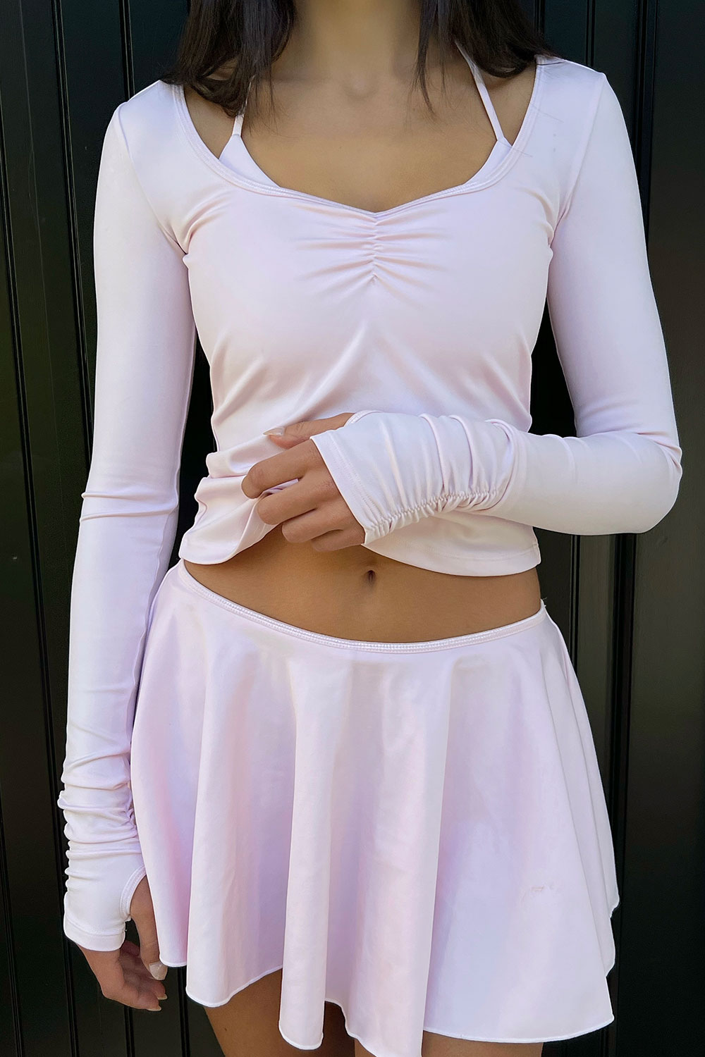 Odette Long Sleeve Top - Icy Pink