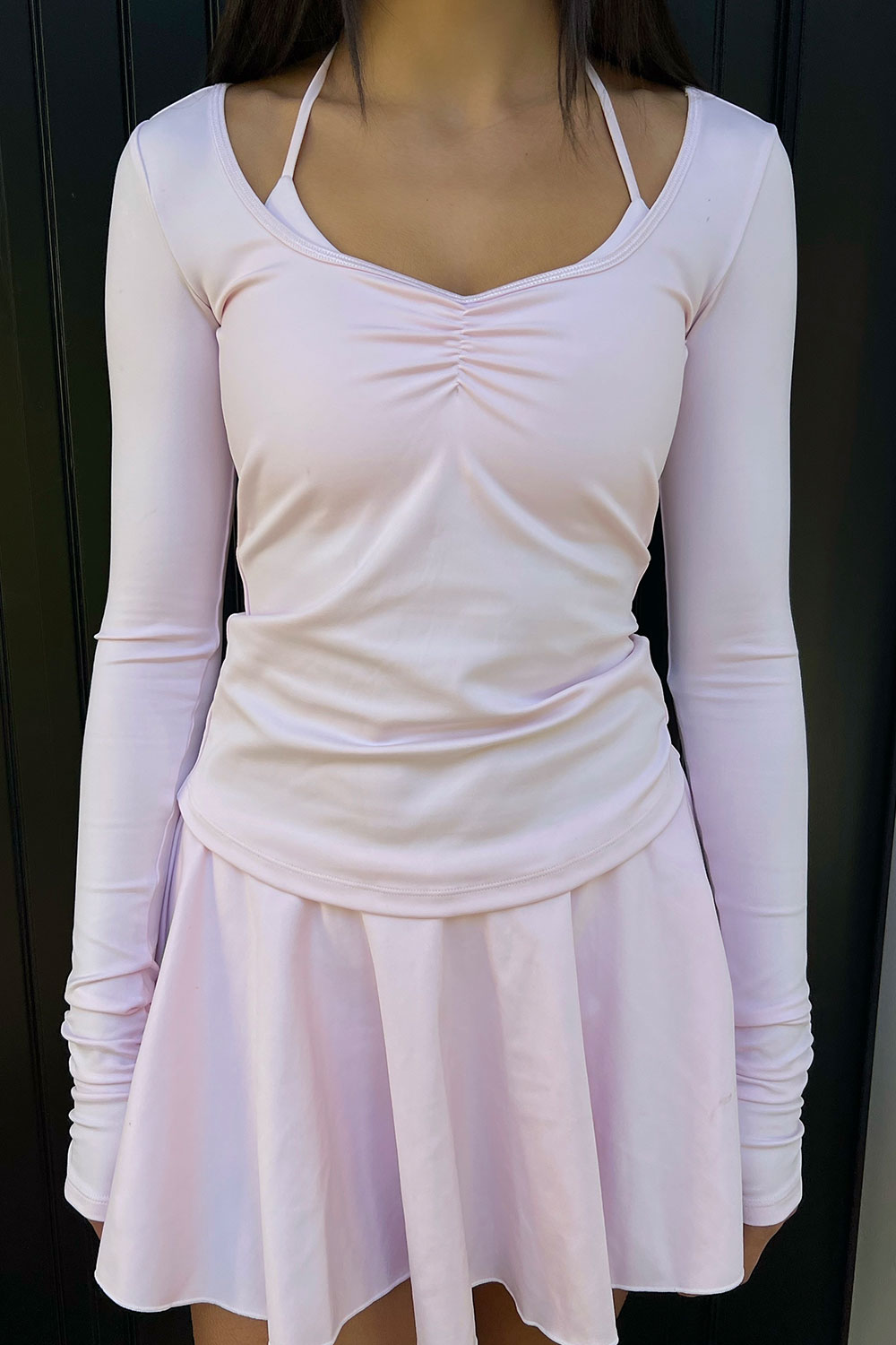 Odette Long Sleeve Top - Icy Pink
