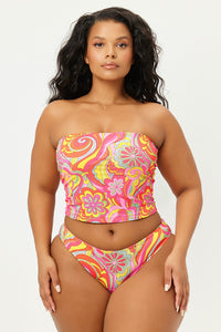 Peace Strapless Far Out Top Extended