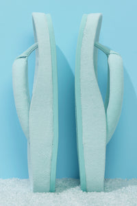 Puffer Padded Baby Blue Flip Flop