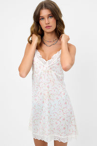 Rosie Satin Mini Dress Day Lily