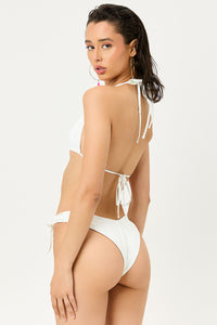 Sand White String Cheeky Bikini Bottom