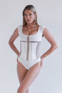 x SYDNEY SWEENEY September Eyelet One Piece Swimsuit Florence Gingham