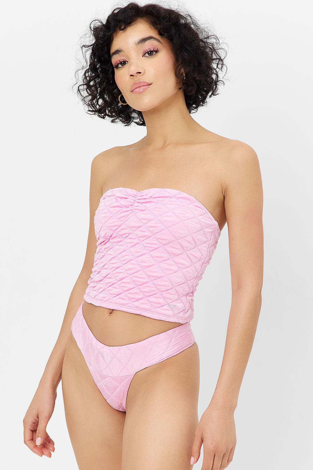 Sofia Thong Bikini Bottom - Baby Pink