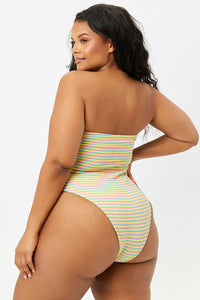 Stella Lovers Stripe Terry Strapless One Piece Extended