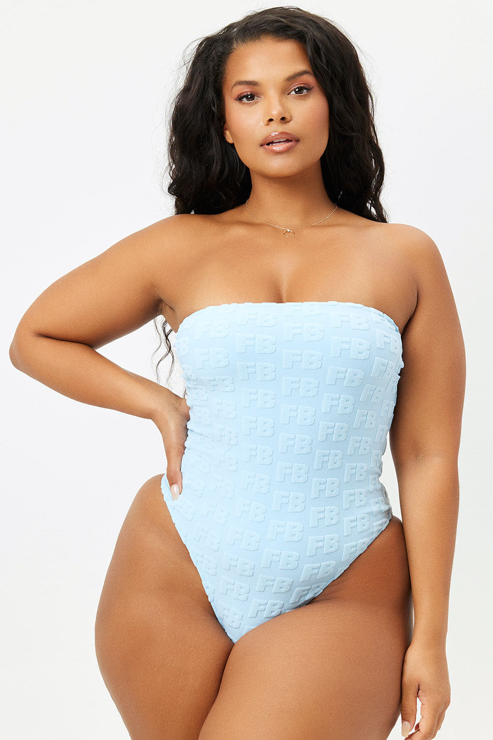 Stella Terry Strapless One Piece Swimsuit - Signature Terry