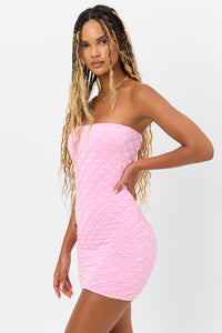 Taylor Strapless Tube Dress Baby Pink