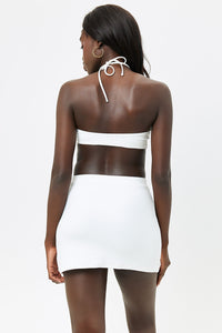 Windward White Terry Mini Skirt