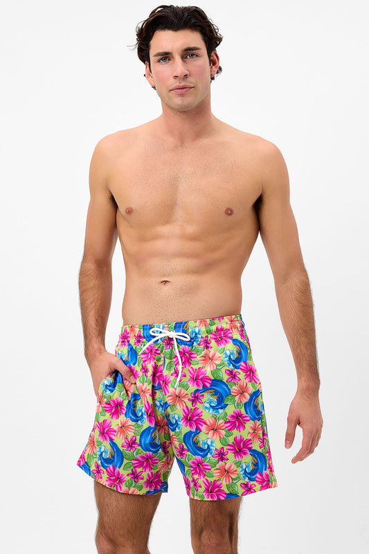 Product-Hover--Winston Floral Unisex Board Short Neon Surfer