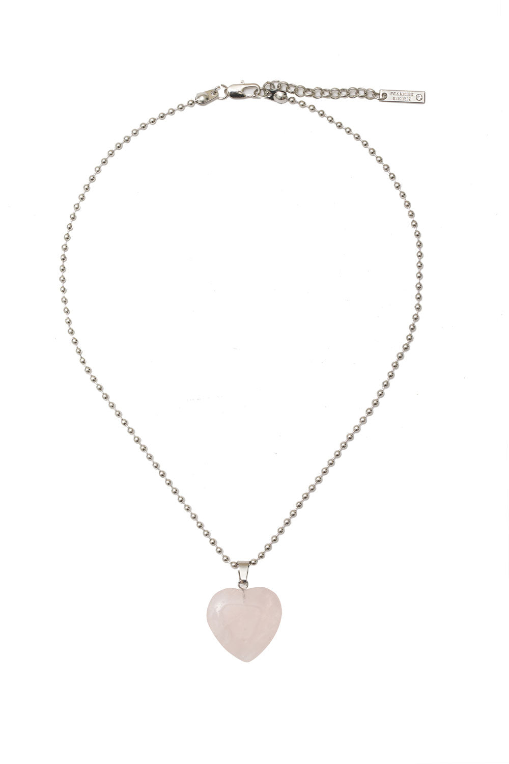 Mimi Rose Quartz Heart Necklace - Aurora