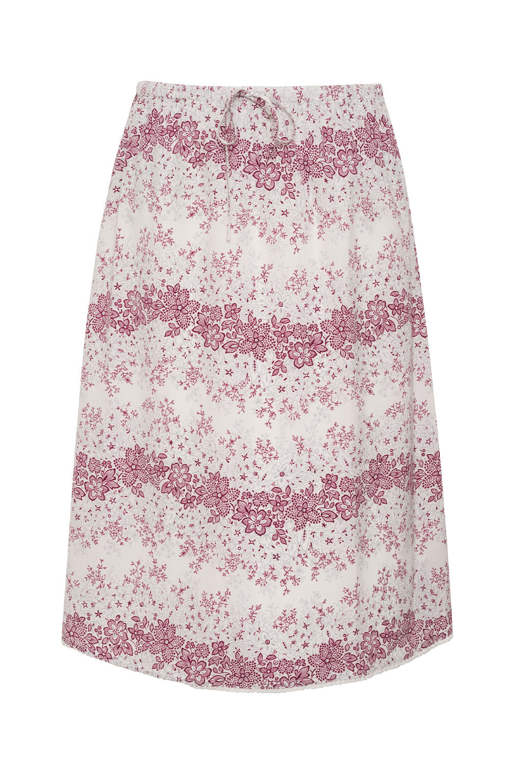 Sienna Floral Midi Skirt - Bisous Lace