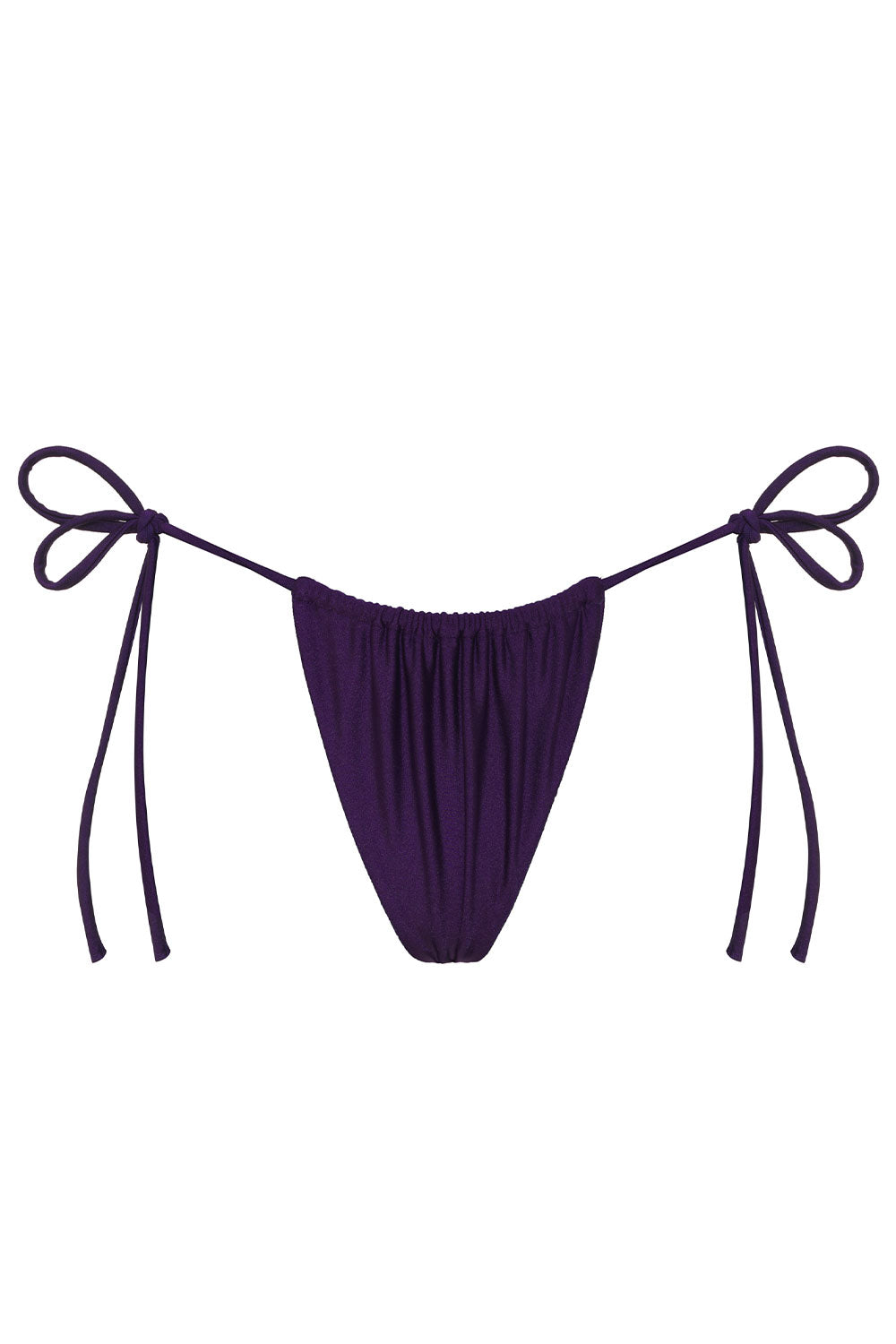 Tia Shine String Bikini Bottom - Candied Violet